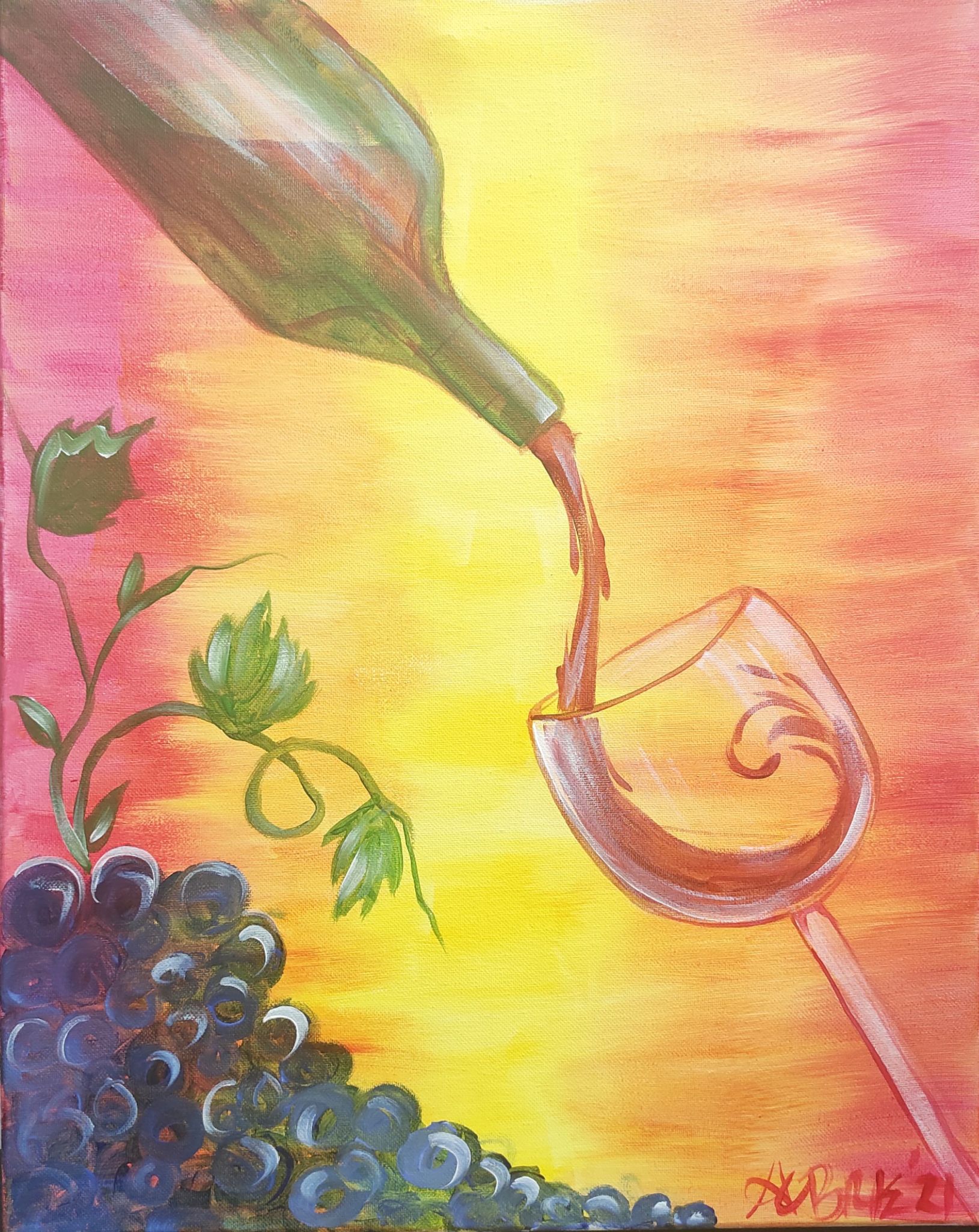 The Thirsty Canvas Paint & Sip Nites - Hosted at PartyWOW Parties - Painting Classes Near Me ...